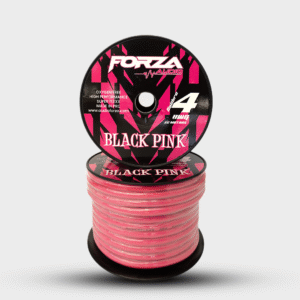 Cable Calibre 4 AWG Largo 30 Metros Black Pink