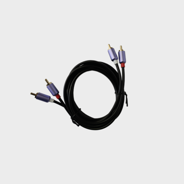 Cable RCA Largo 5 Metros Black Pink - Imagen 2